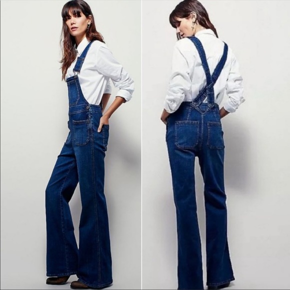 free people flare overalls